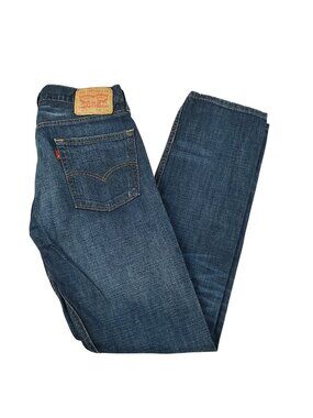 Levi’s 513 Slim Straight Jeans Men 32x32 Medium Wash Blue Denim Work Casual